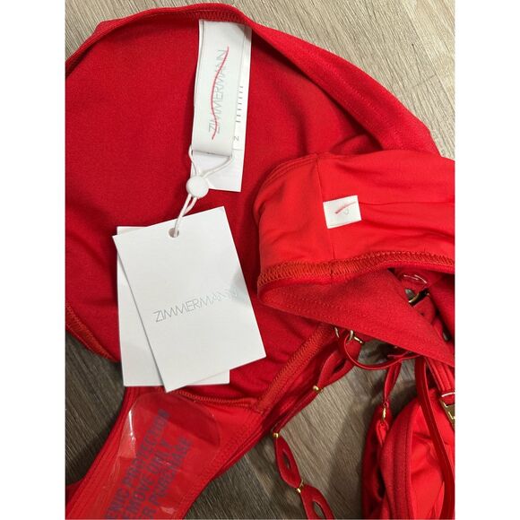 Zimmermann Everley Diamond Trim Bikini SIZE AU3/US10 $260 - Picture 10 of 11